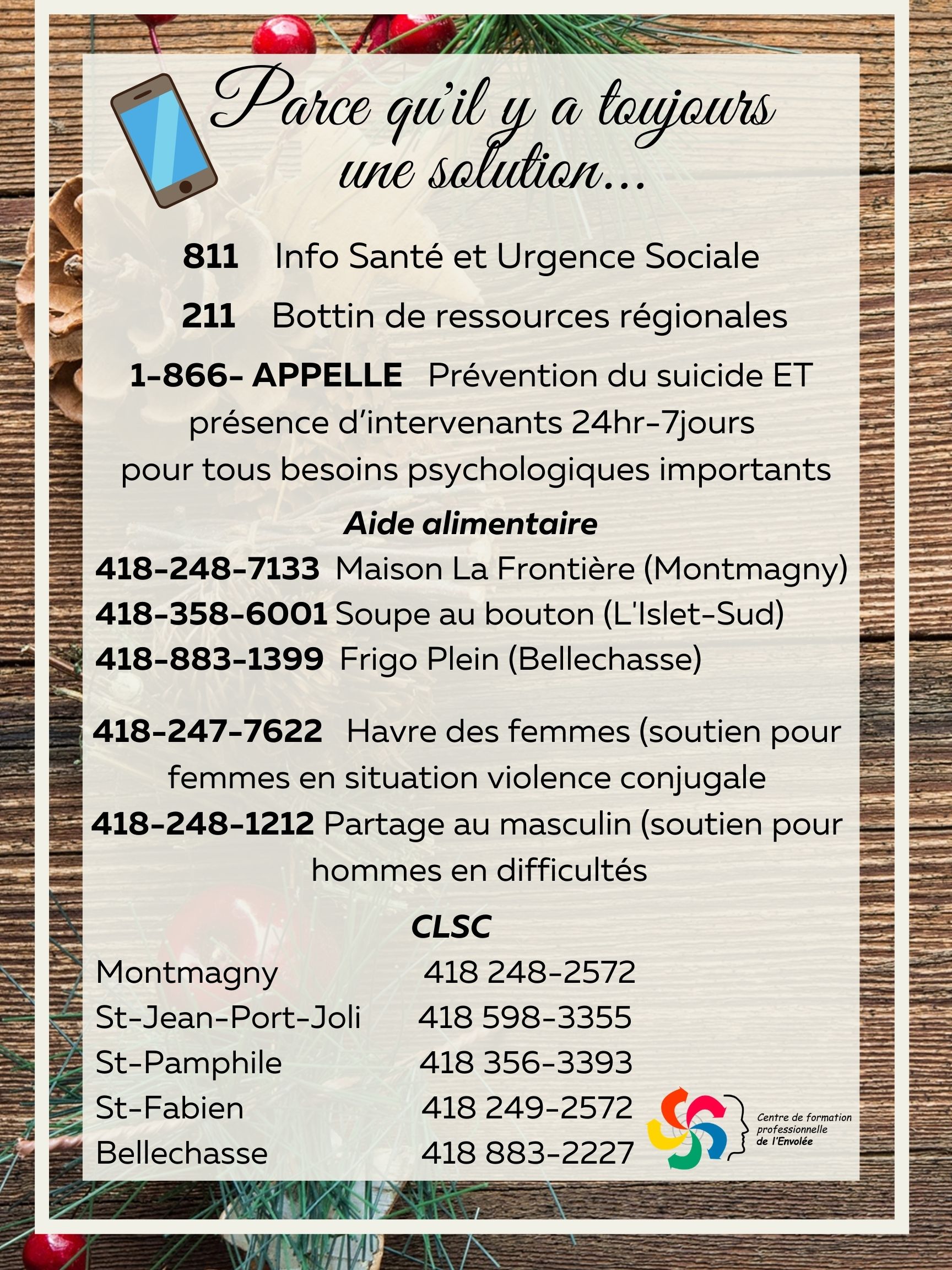 Parce qu’il y a toujours une solution!